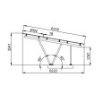 Карпорт D1-1 на 15 ФЭМ угол наклона 10°